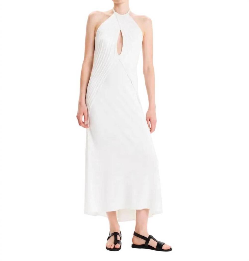 NEW KOURBELA archetypes knit maxi dress in white